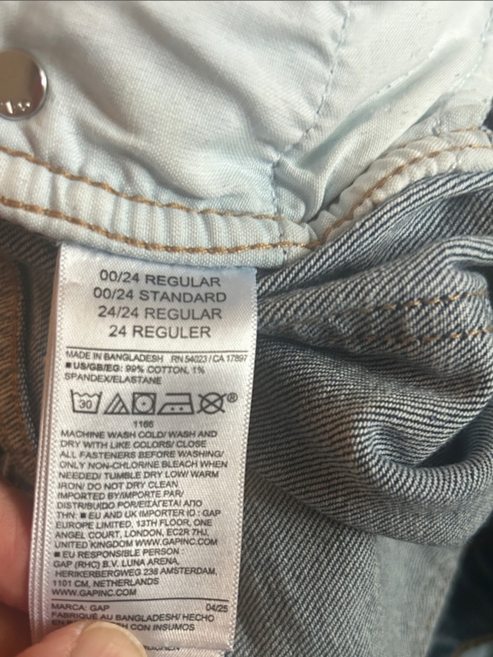 GAP Blue Denim Barrel Jeans - Picture 4 of 5